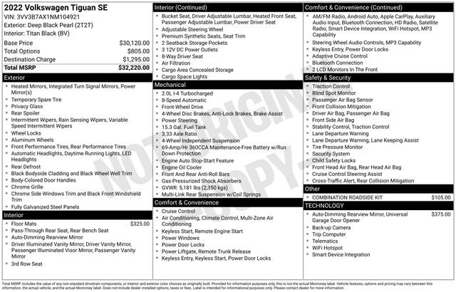 Used 2022 Volkswagen Tiguan SE image 9