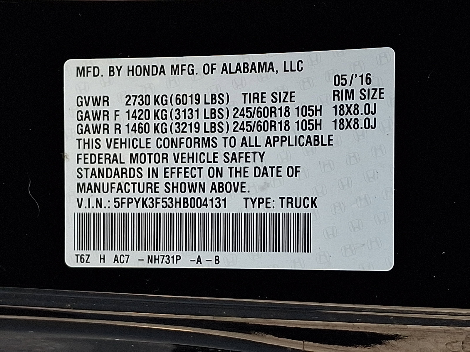 Used 2017 Honda Ridgeline RTL image 27