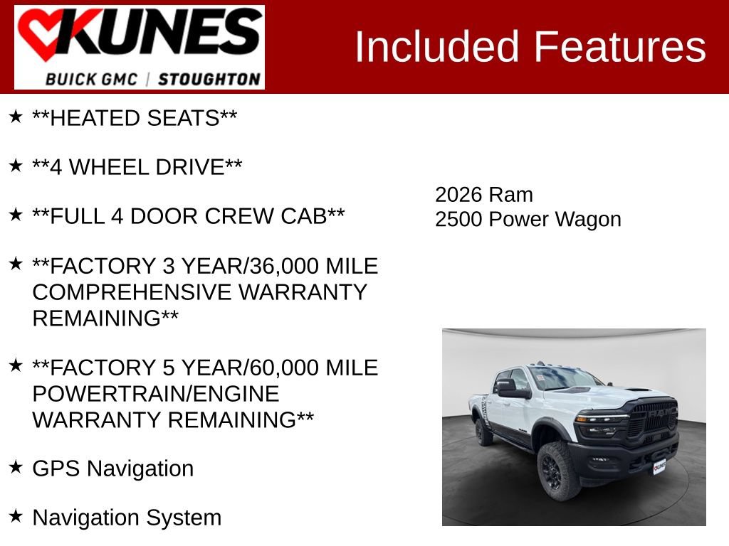 Used 2026 RAM 2500 Power Wagon AWD/4WD image 3