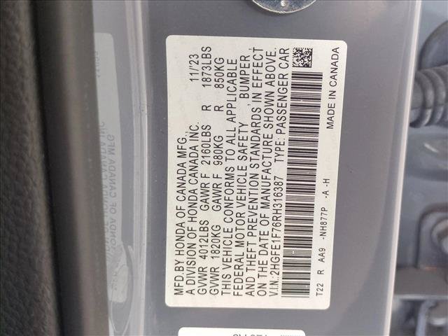 Used 2024 Honda Civic EX image 22