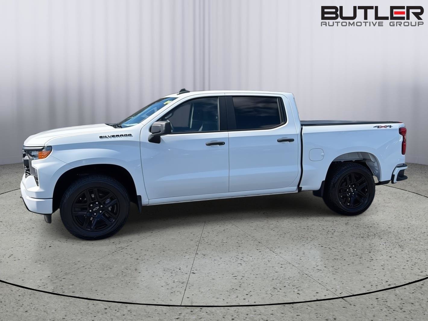 Used 2024 Chevrolet Silverado 1500 Custom w/ Turbomax Blackout Package AWD/4WD image 3