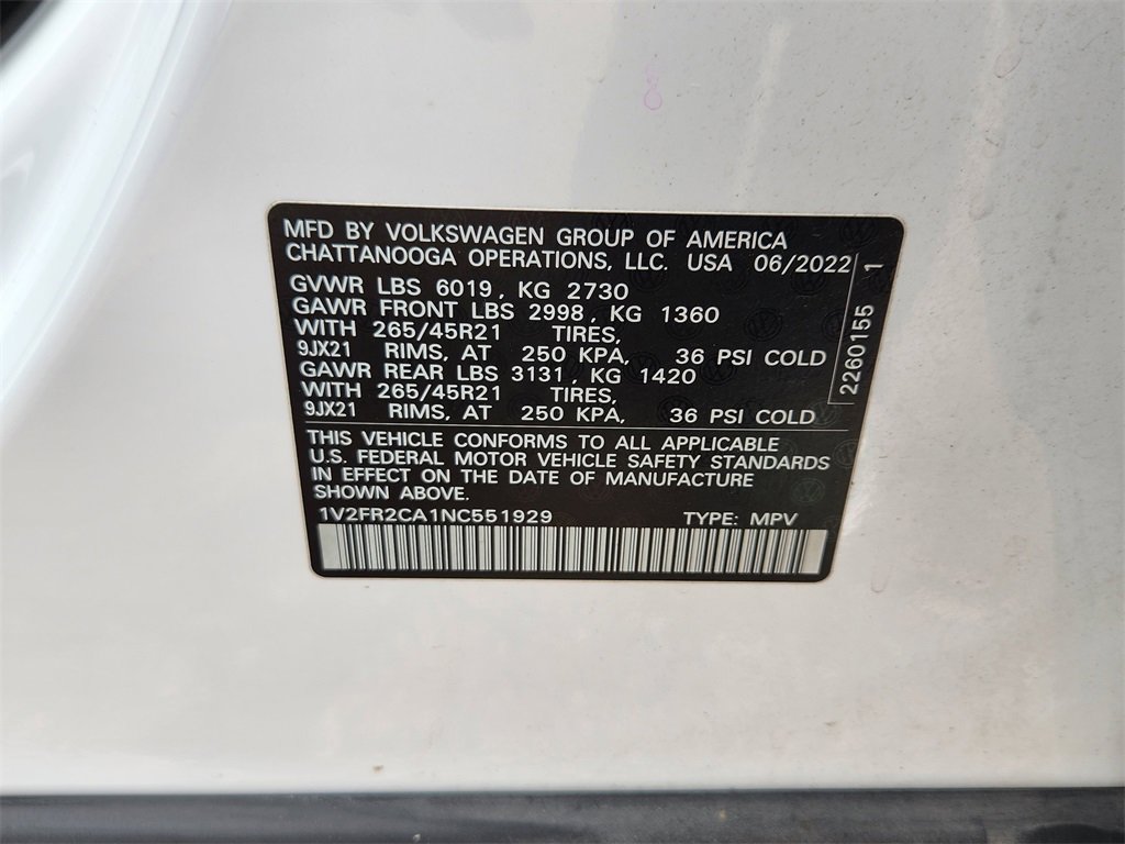 Used 2022 Volkswagen Atlas SEL Premium image 34
