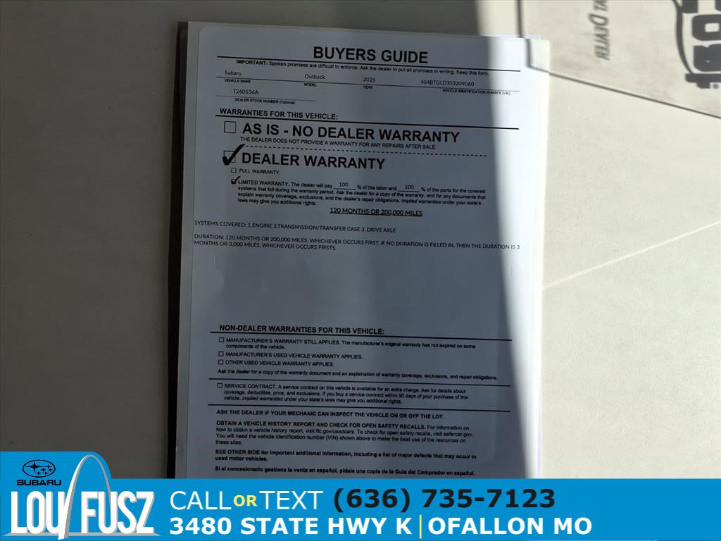 Certified 2025 Subaru Outback Onyx Edition XT image 35