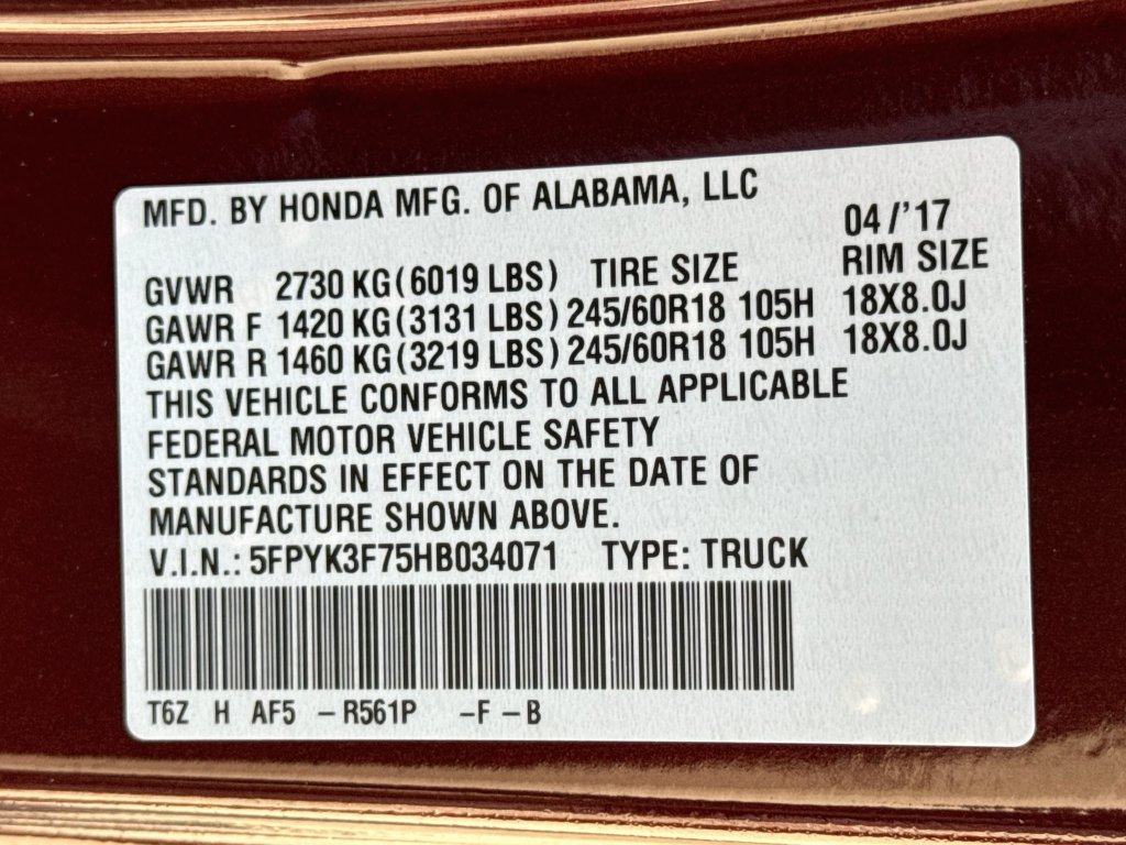 Used 2017 Honda Ridgeline RTL-E image 39