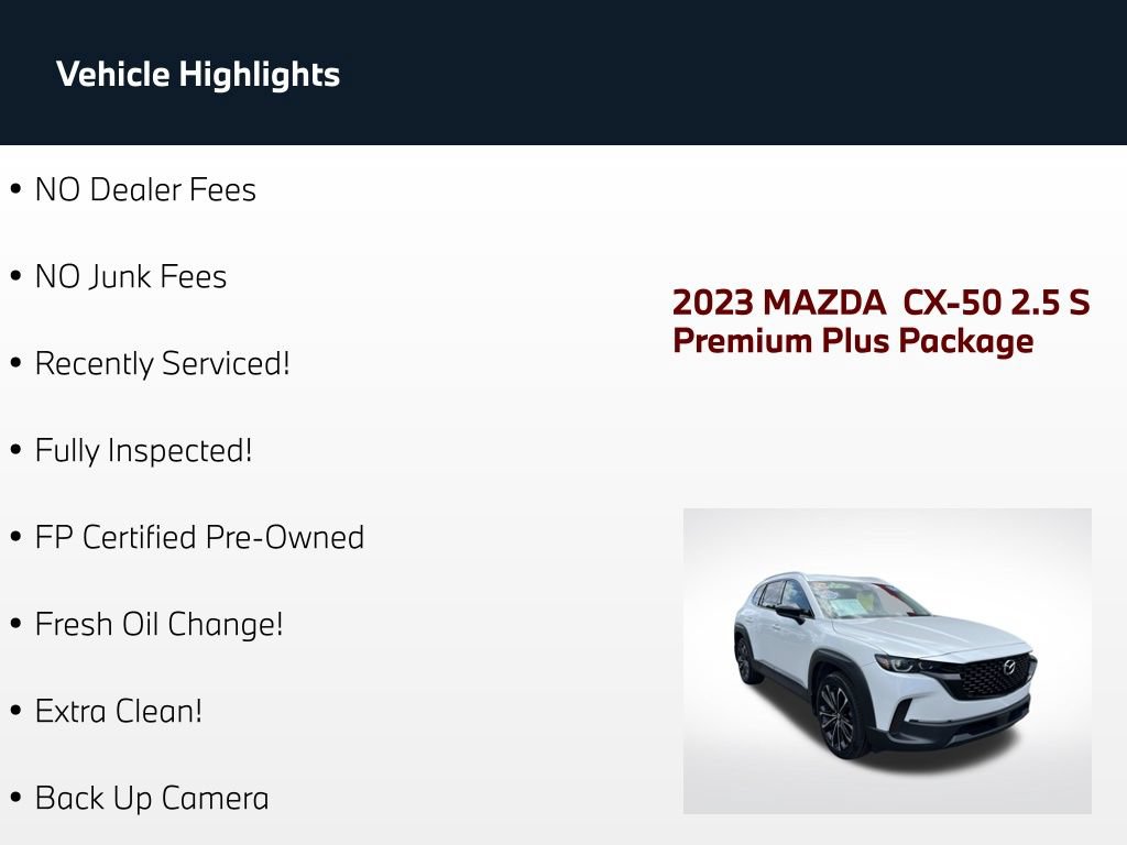 Used 2023 MAZDA CX-50 AWD 2.5 S w/ Cargo Package image 63