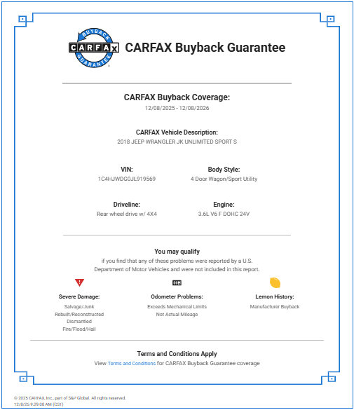 Used 2018 Jeep Wrangler Unlimited Sport S image 40