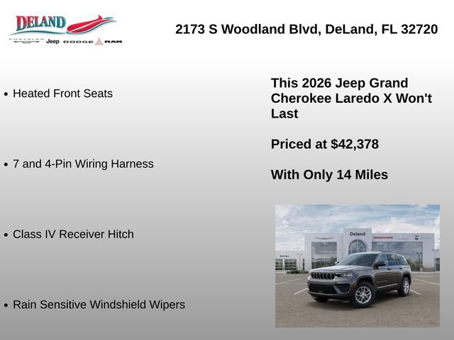 New 2026 Jeep Grand Cherokee Laredo X AWD/4WD image 37