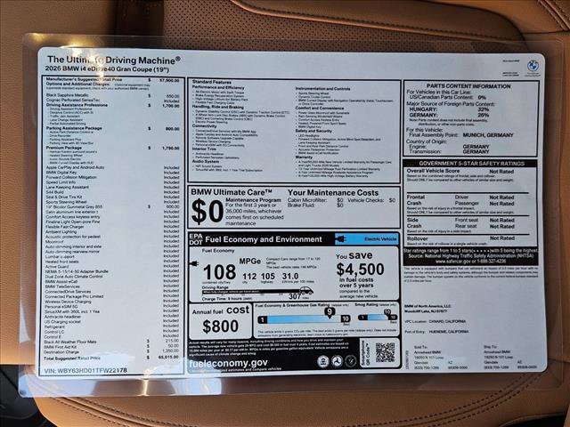 New 2026 BMW i4 eDrive40 w/ Premium Package image 19