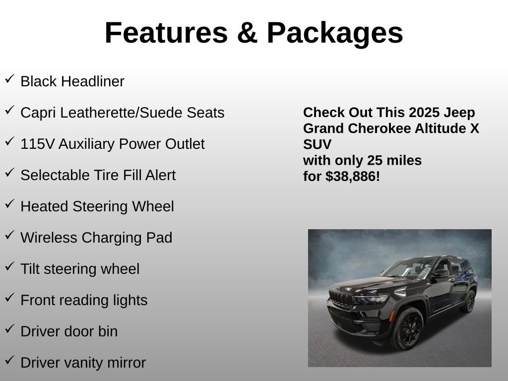 Used 2025 Jeep Grand Cherokee Altitude image 25