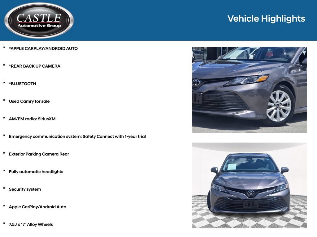 Used 2020 Toyota Camry LE w/ Carpet Mat Package FWD image 3