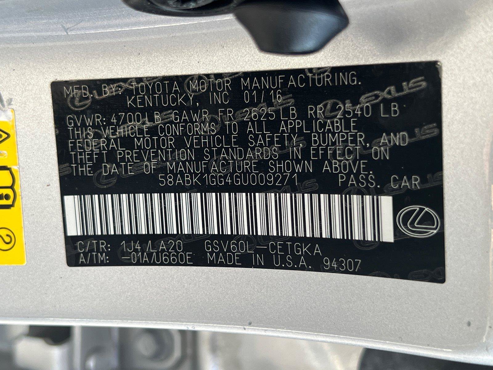 Used 2016 Lexus ES 350 w/ Accessory Package FWD image 32