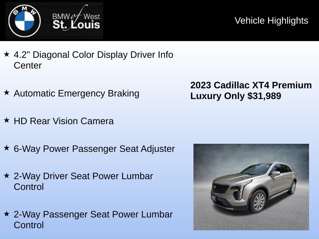 Used 2023 Cadillac XT4 Premium Luxury AWD/4WD image 24