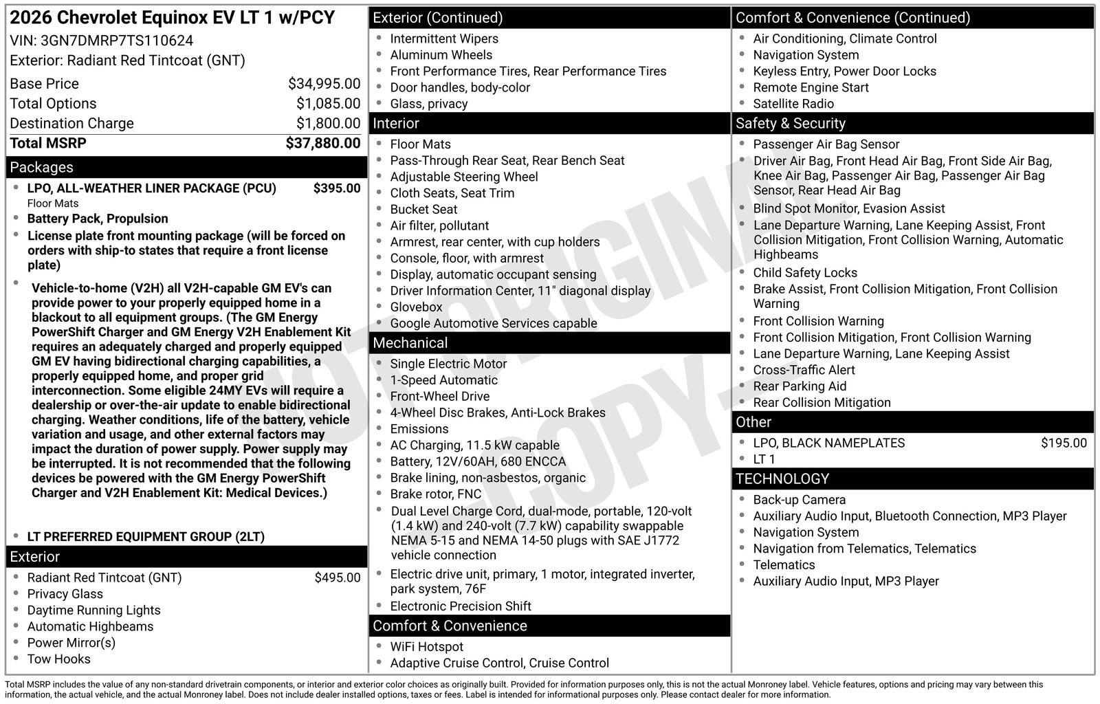 Used 2026 Chevrolet Equinox EV LT image 6