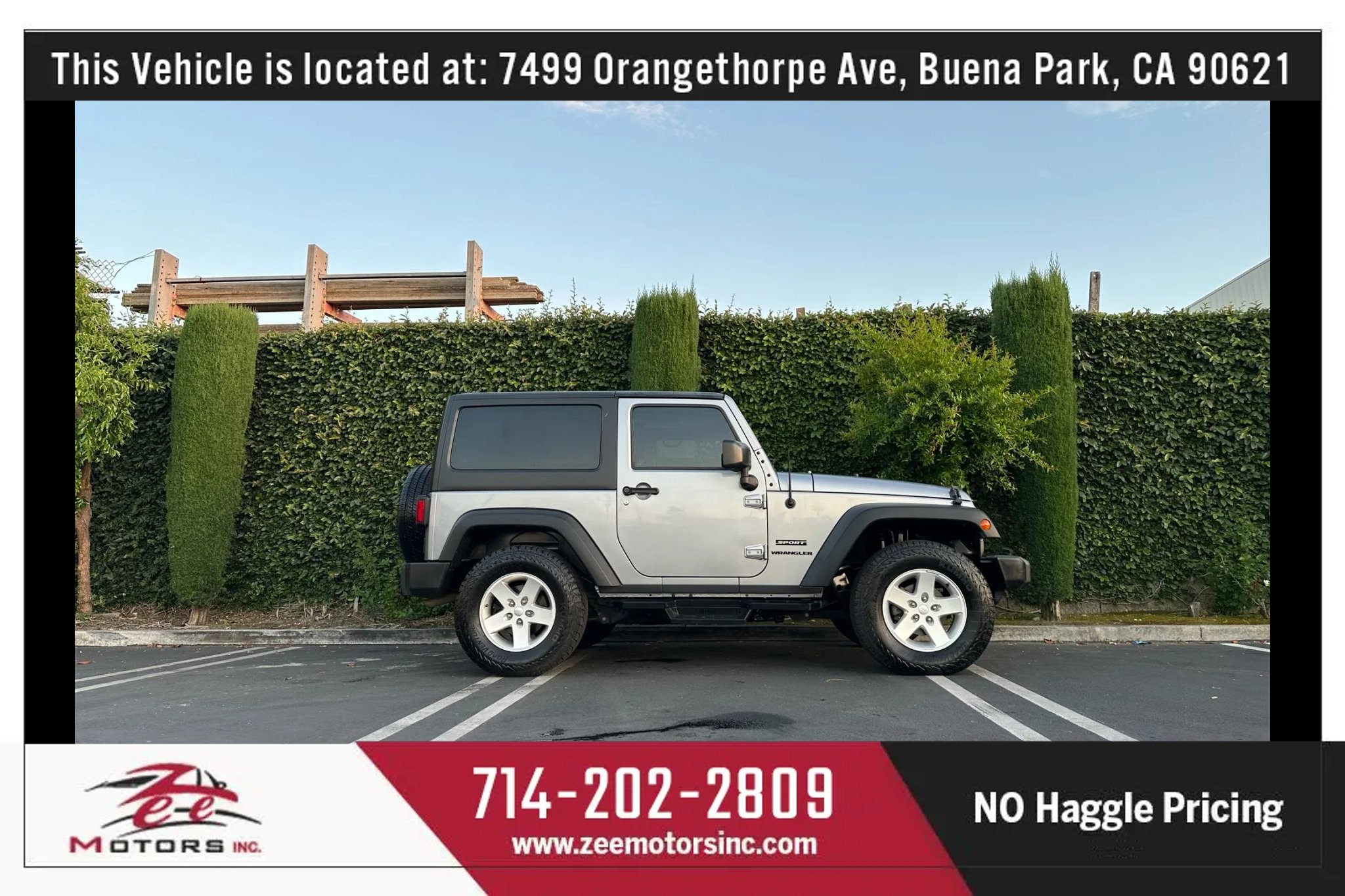 Used 2017 Jeep Wrangler Sport w/ Quick Order Package 24S image 5