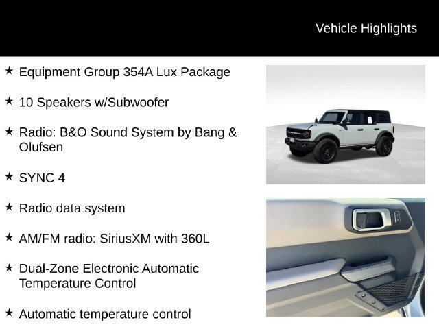 Used 2023 Ford Bronco Wildtrak AWD/4WD image 7