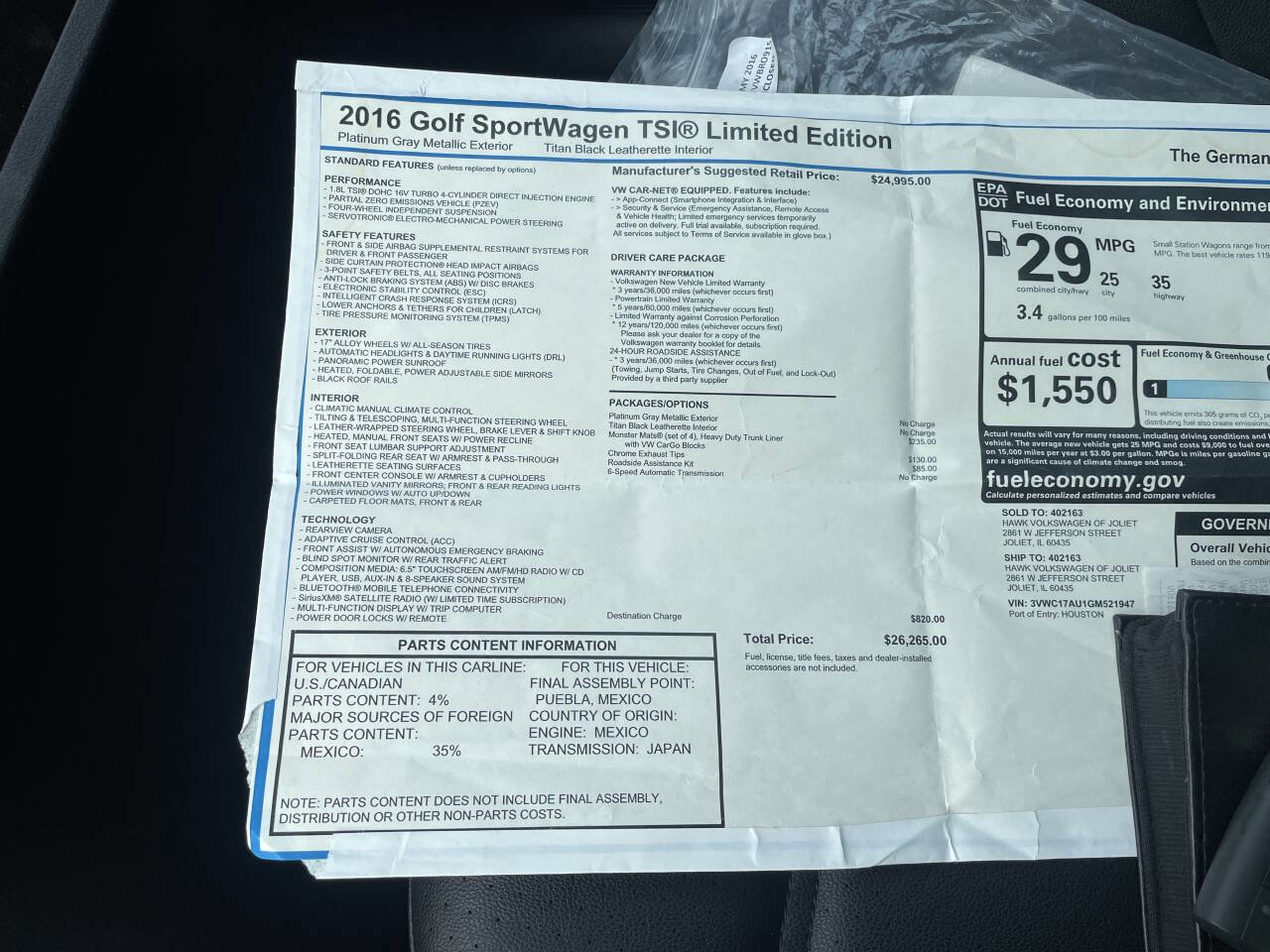 Used 2016 Volkswagen Golf Limited Edition image 26