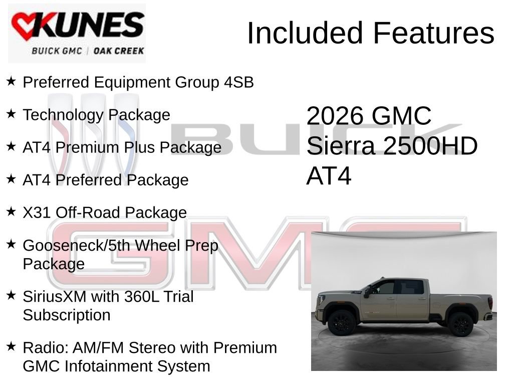 New 2026 GMC Sierra 2500 AT4 w/ AT4 Premium Plus Package AWD/4WD image 2