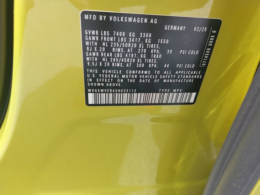 New 2025 Volkswagen ID. Buzz 1st Edition RWD image 38