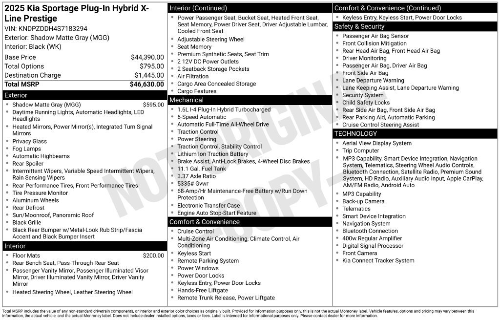 Certified 2025 Kia Sportage X-Line Prestige AWD/4WD image 35