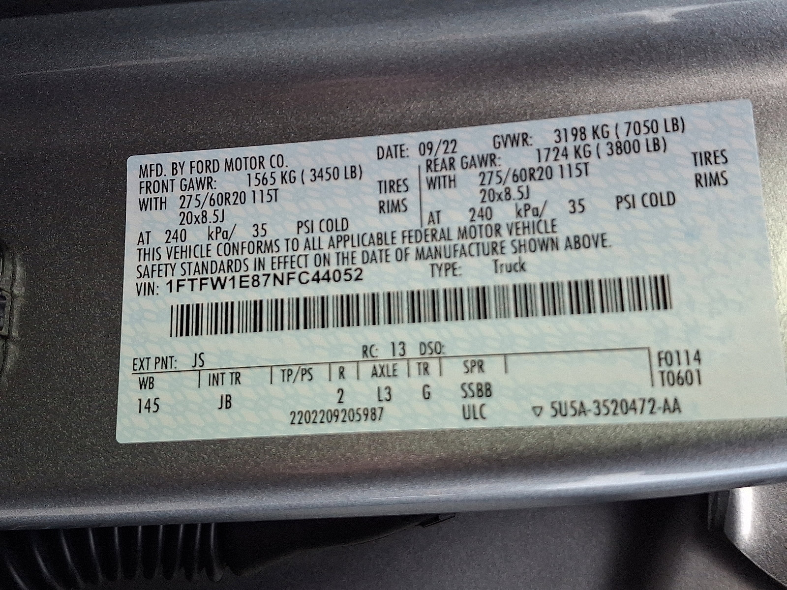 Certified 2022 Ford F150 XL w/ STX Black Appearance Package image 26