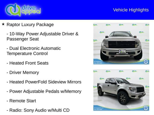 Used 2011 Ford F150 Raptor w/ Raptor Luxury Pkg AWD/4WD image 6