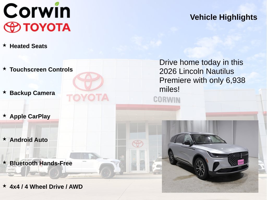 Used 2026 Lincoln Nautilus Premier AWD/4WD image 6