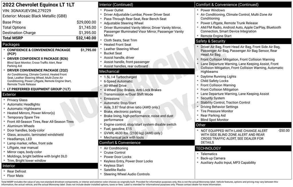 Used 2022 Chevrolet Equinox LT AWD/4WD image 18
