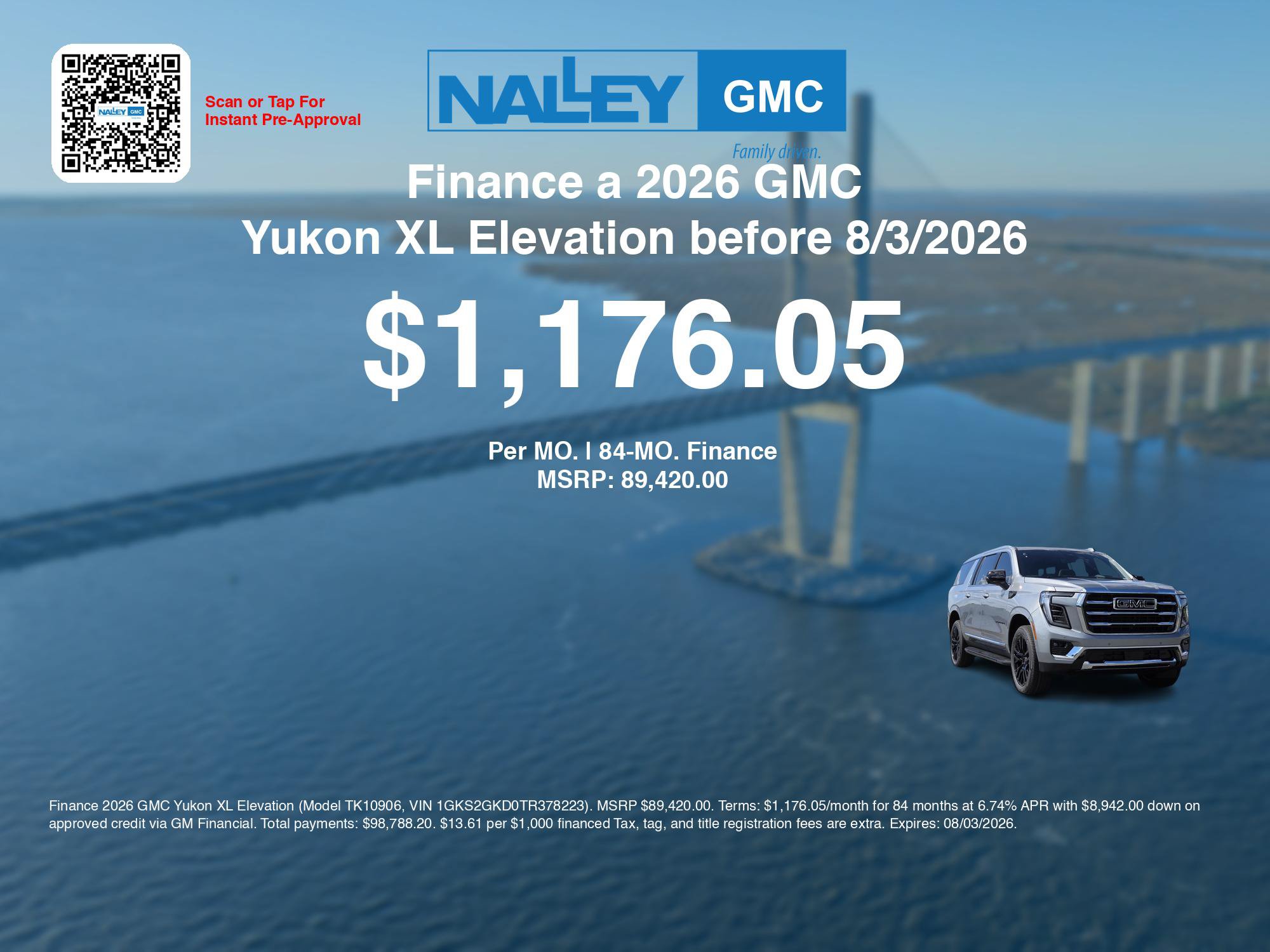 New 2026 GMC Yukon XL Elevation w/ Elevation Premium Package AWD/4WD image 7