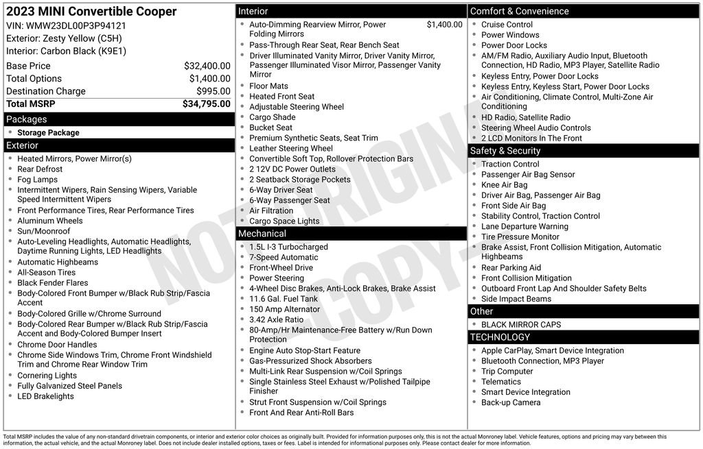 Used 2023 MINI Cooper Convertible image 3