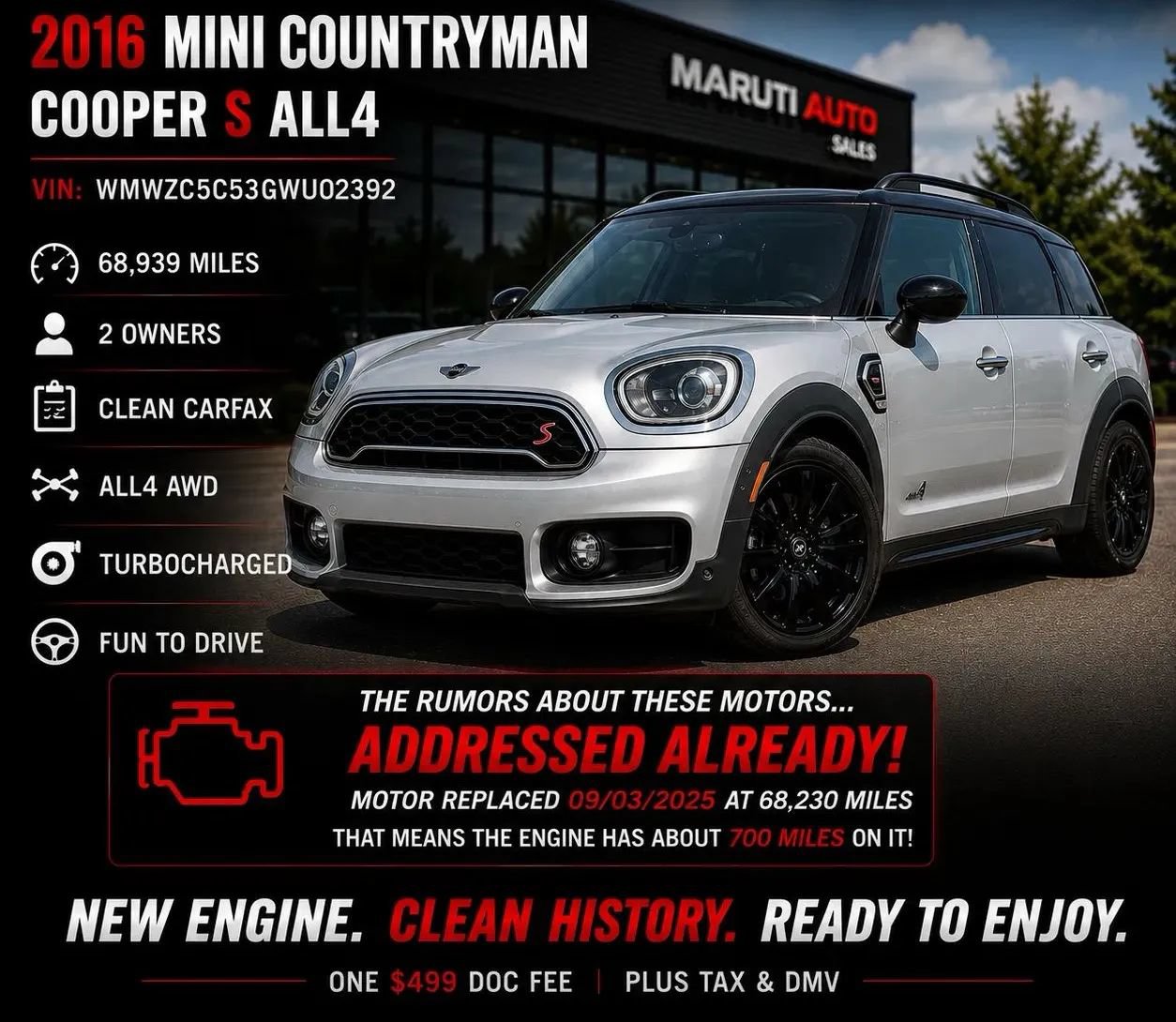 Used 2016 MINI Cooper Countryman S AWD/4WD image 1