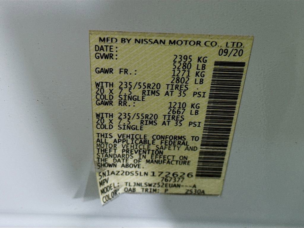 Used 2020 Nissan Murano Platinum w/ Cargo Package image 39