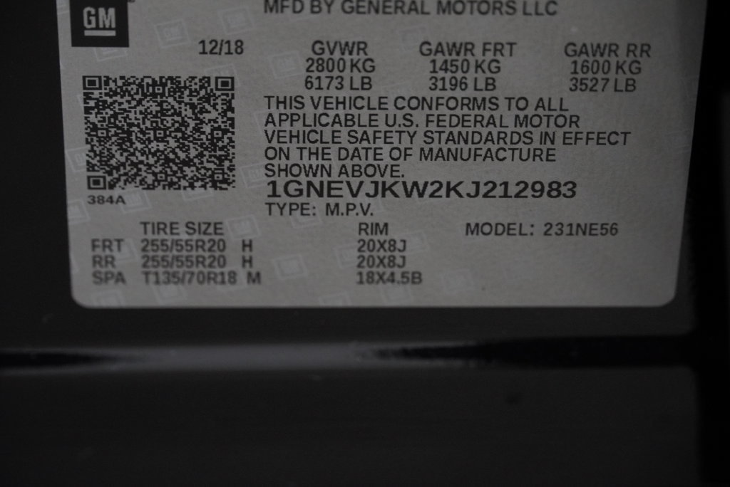 Used 2019 Chevrolet Traverse High Country w/ LPO, Floor Liner Package AWD/4WD image 51