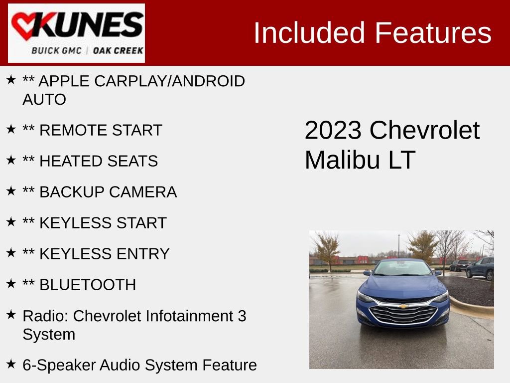 Used 2023 Chevrolet Malibu LT image 2