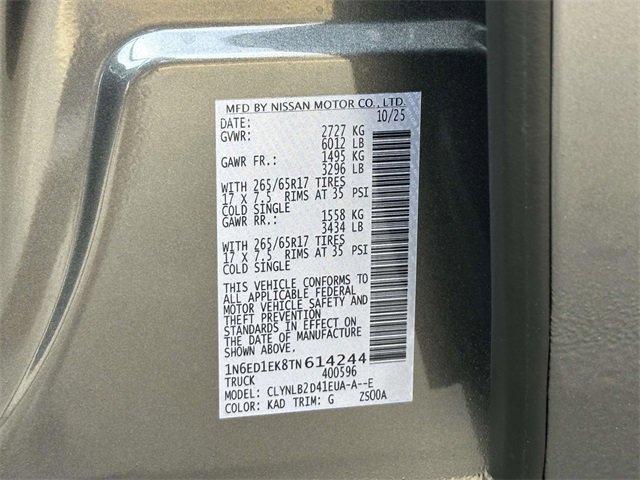 New 2026 Nissan Frontier SV w/ Tow Package image 26