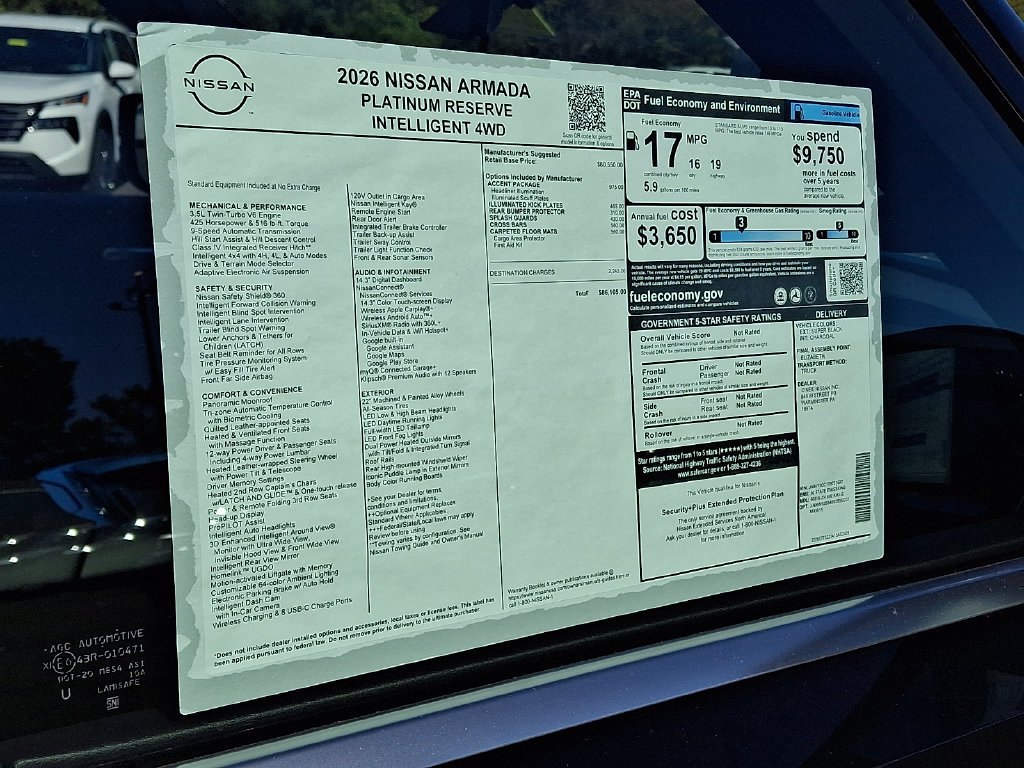 New 2026 Nissan Armada Platinum Reserve AWD/4WD image 19