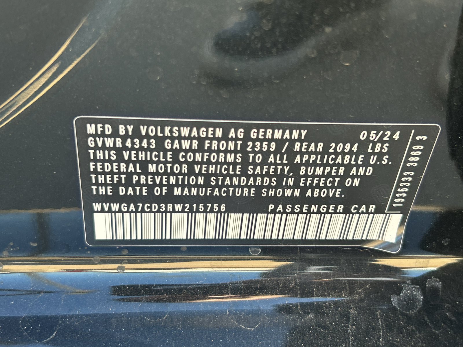 Used 2024 Volkswagen GTI S FWD image 12