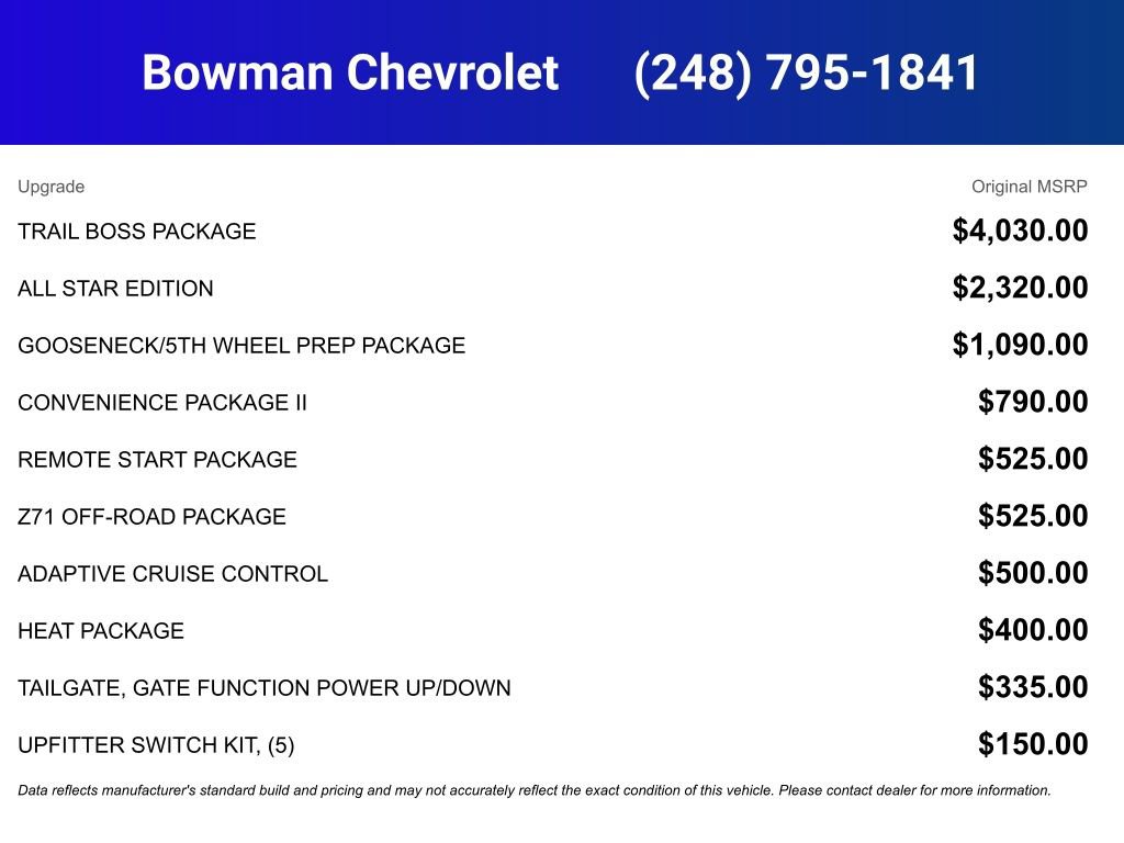 New 2026 Chevrolet Silverado 2500 LT w/ Trail Boss Package AWD/4WD image 5