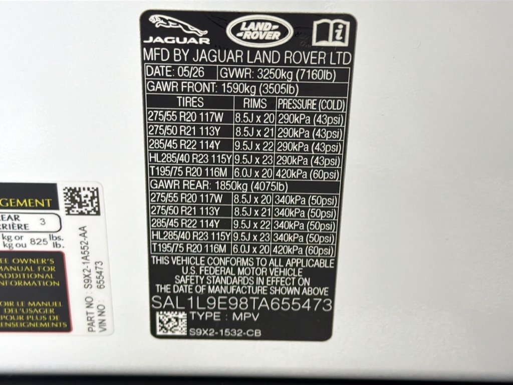 New 2026 Land Rover Range Rover Sport Dynamic SE AWD/4WD image 34
