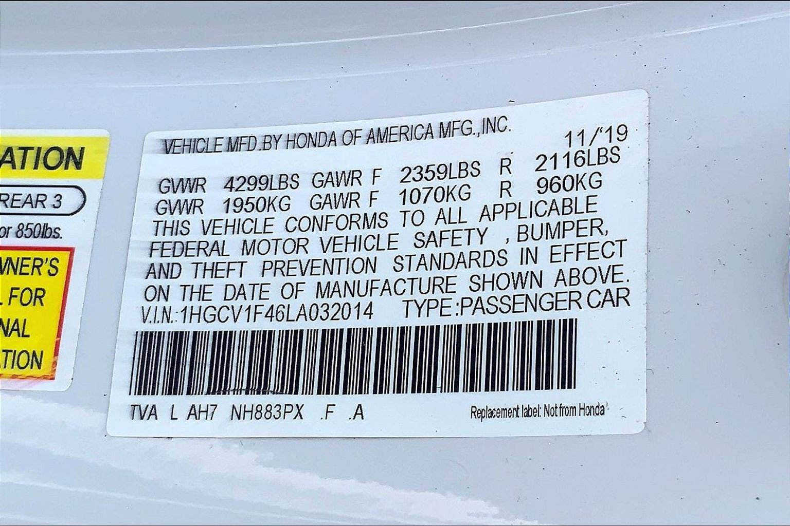 Used 2020 Honda Accord EX image 26