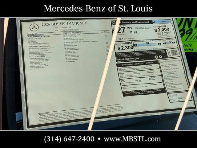 New 2026 Mercedes-Benz GLB 250 4MATIC image 6