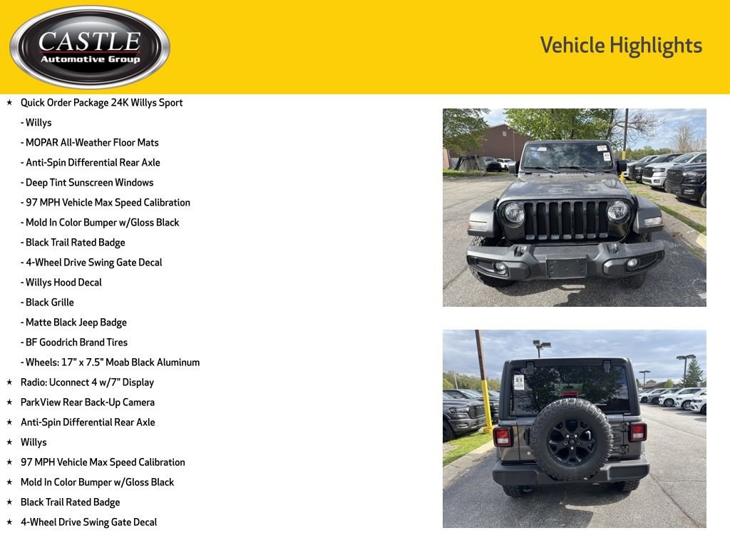 Used 2022 Jeep Wrangler Unlimited Sport AWD/4WD image 3