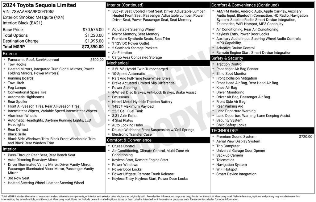 Used 2024 Toyota Sequoia Limited AWD/4WD image 6
