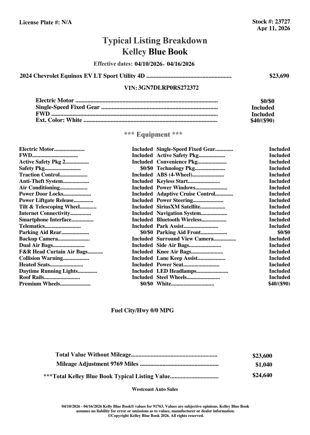 Used 2024 Chevrolet Equinox EV LT image 4