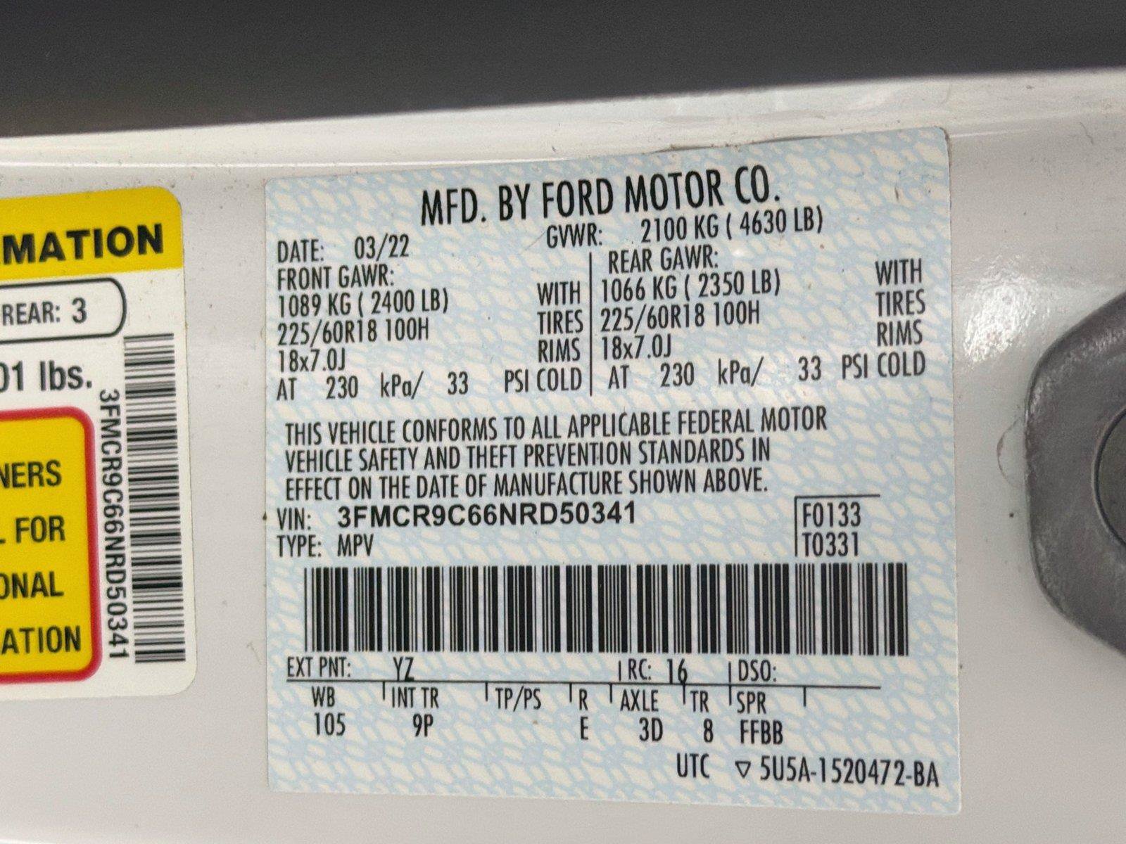 Used 2022 Ford Bronco Sport Outer Banks AWD/4WD image 40