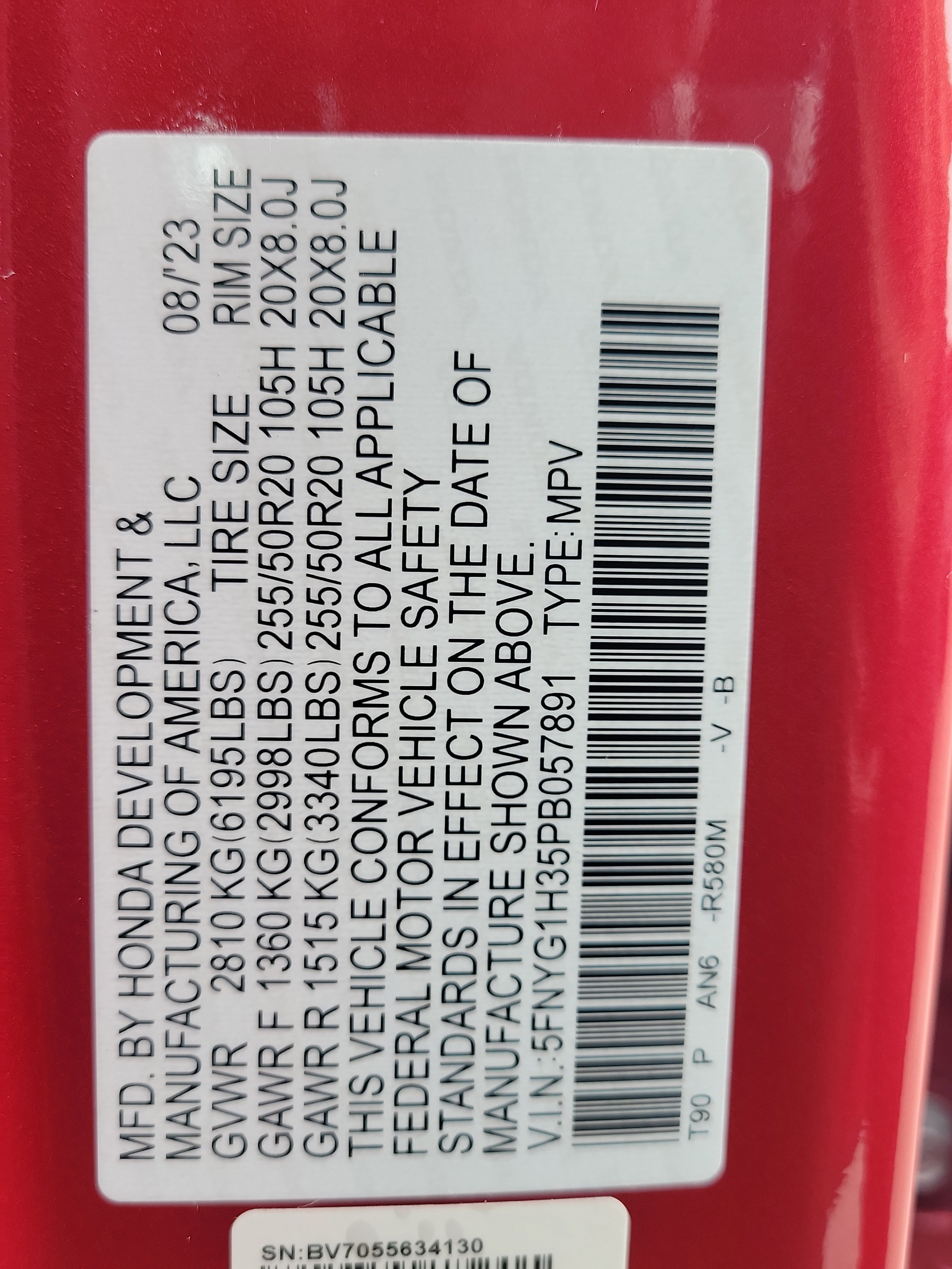 Used 2023 Honda Pilot Sport image 35