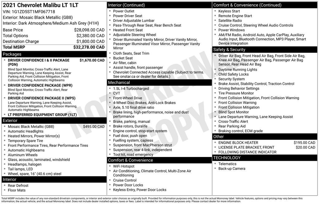 Used 2021 Chevrolet Malibu LT image 5