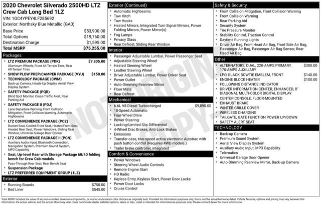 Used 2020 Chevrolet Silverado 2500 LTZ w/ LTZ Premium Package image 7