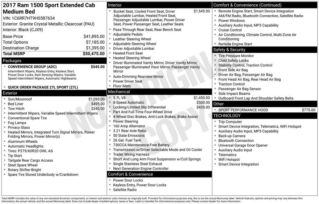 Used 2017 RAM 1500 Sport w/ Convenience Group image 5