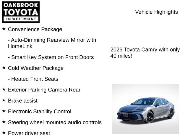 New 2026 Toyota Camry SE w/ Convenience Package AWD/4WD image 8