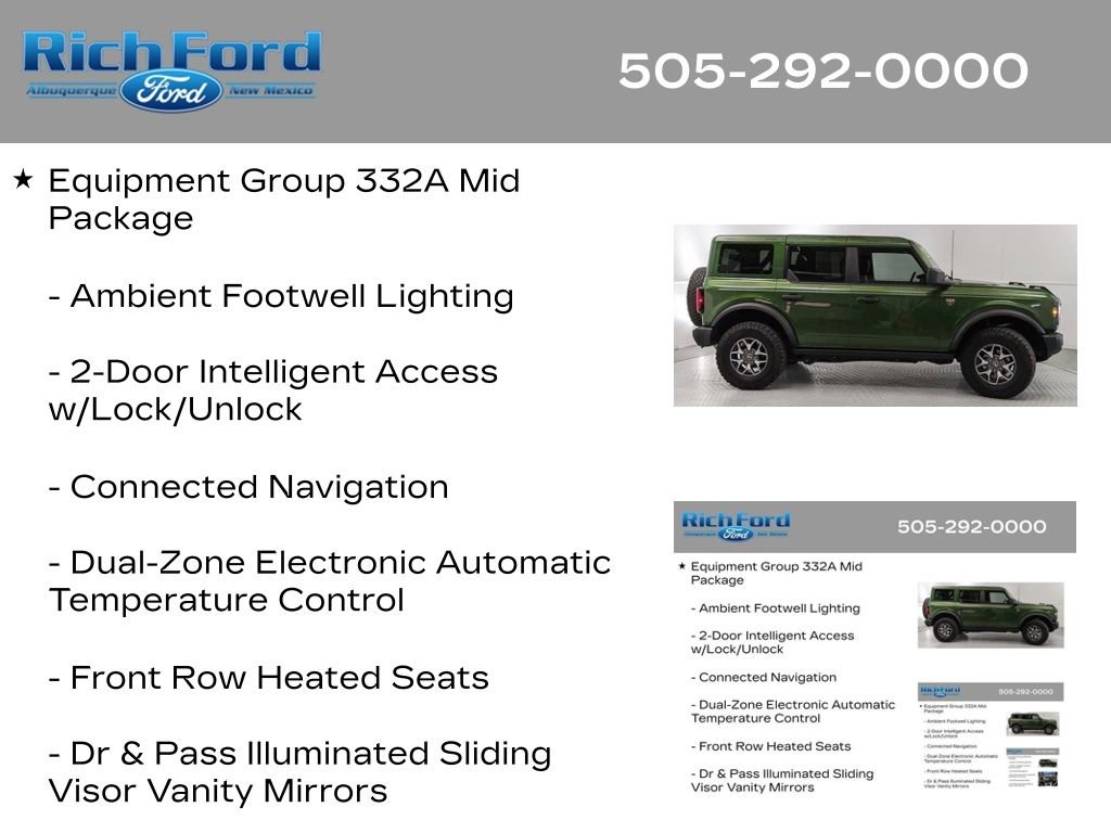 Certified 2025 Ford Bronco Badlands AWD/4WD image 11